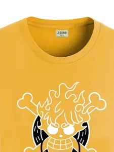 ADRO Men Printed Applique T-shirt