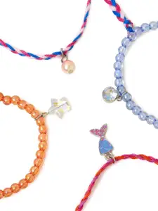 Accessorize Girls Set Of 4 Beaded Wraparound Bracelet