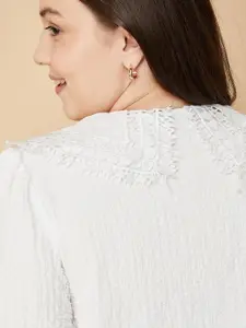 max Women Solid Round Neck Top