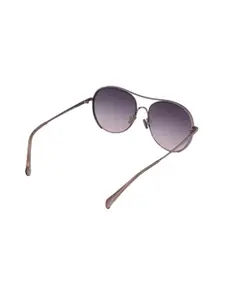 French Connection Women Round Sunglasses with UV Protected Lens FC 7447 C2-Metallic
