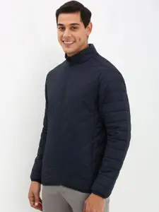 Allen Solly Men Solid Stand Collar Quilted Jacket