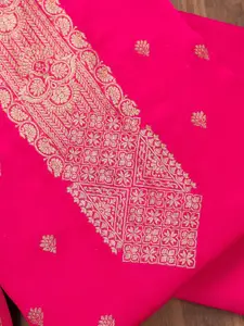 Koskii Ethnic Motifs Embroidered Zari Work Unstitched Dress Material