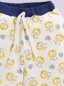 LITTLE NINJA Boys Printed Pure Cotton T-shirt With Short