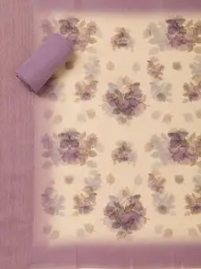 Koskii Floral Embroidered Sequinned Unstitched Dress Material