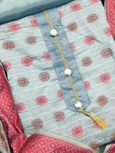 Ishin Floral Printed Unstitched Dress Material