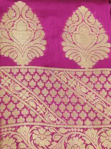 Ishin Floral Woven Design Zari Unstitched Dress Material