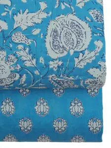 Sun Fashion And Lifestyle Floral Printed Pure Cotton Unstitched Dress Material