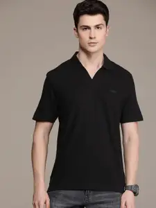 Calvin Klein Jeans Cotton Linen Polo Collar T-shirt