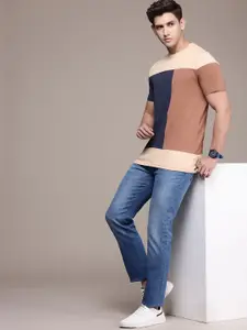 French Connection Colourblocked Pure Cotton T-shirt