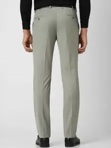 Van Heusen Men Textured Slim Fit Trousers