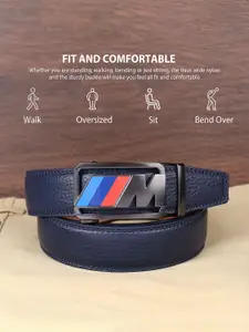 INVICTUS Men Slider Buckle Closure Textured Casual Belt