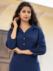 KAAJH Shirt Collar Kurti