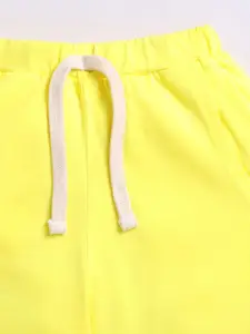 LITTLE NINJA Boys Printed Pure Cotton T-shirt with Trousers