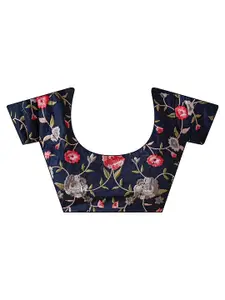 Tikhi Imli Women Solid Embroidered Pant Saree