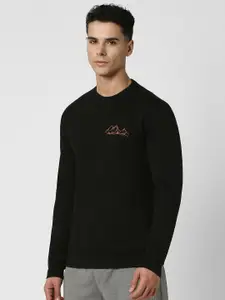 Van Heusen Flex Men Round Neck Solid Sweatshirt