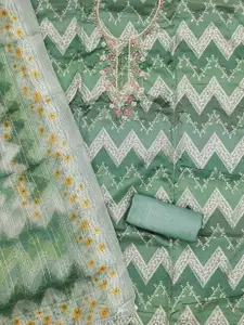 Maroosh Floral Embroidered Sequinned Organza Unstitched Dress Material