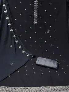 Maroosh Floral Embellished Sequinned Unstitched Dress Material