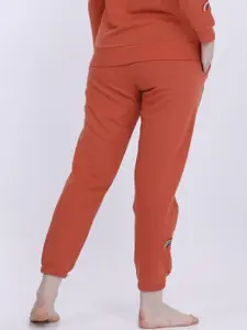 MAYSIXTY Women Fleece Mid-Rise Jogger Pants