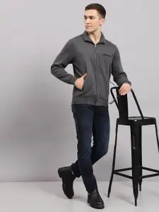 Monte Carlo Men High Neck Solid Sweatshirt