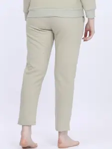 MAYSIXTY Women Fleece Mid-Rise Jogger Pants