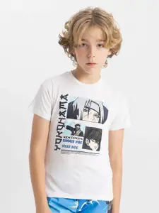 DeFacto Boys Printed T-shirt With Short