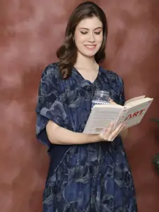 Boston Club Printed Maxi Kaftan Nightdress