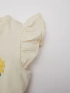 DeFacto Infants Girls Printed Pure Cotton Top With Shorts