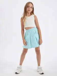 DeFacto Girls Cut Out Top with Skirt