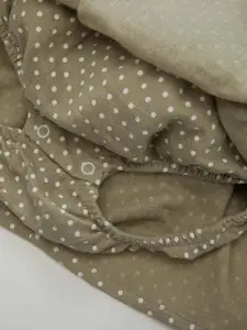 DeFacto Infants Girls Polka Dots Printed Pure Cotton Dungarees With T-shirt