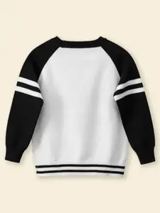 INCLUD Boys Typography Printed Round Neck Sweatshirt