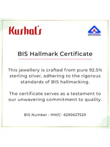 Kushal's Fashion Jewellery Sterling Silver Rhodium-Plated Cubic Zirconia Finger Ring