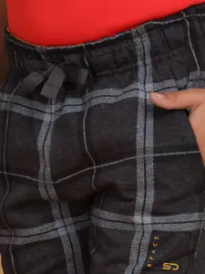 Sweet Dreams Boys Checked Mid-Rise Lounge Pants