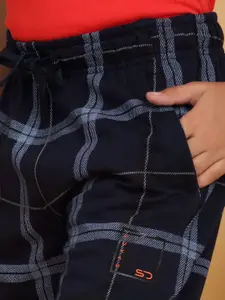 Sweet Dreams Boys Checked Mid-Rise Lounge Pants
