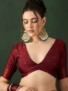 Sangria Woven Design Saree With Blouse Piece