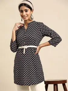 Anouk Floral Printed Short Kurti