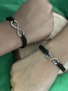 Digital Dress Room Women 2 Brass Handcrafted Silver-Plated Wraparound Bracelet