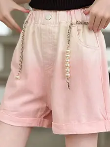 INCLUD Girls Ombre Mid-Rise Shorts