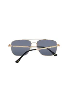 KOSCH ELEMENTE Men Rectangle Sunglasses with Polarised Lens KST 23843 C1-Gold / Black