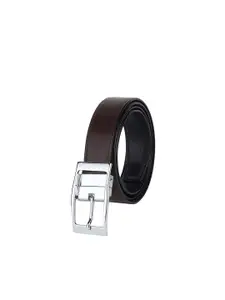 WINSOME DEAL Men Tang Closure Textured Formal Belt