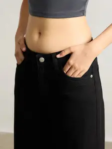 BAESD Women Flared Slash Knee Stretchable Jeans