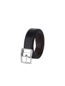WINSOME DEAL Men Tang Closure Textured Formal Belt