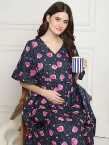Secret Wish Printed Maxi Nightdress