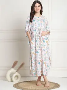 Secret Wish Printed Maxi Nightdress