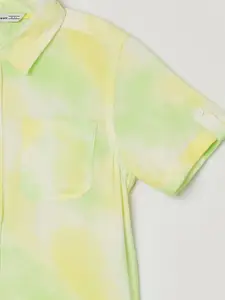 Fame Forever by Lifestyle Boys Spread Collar Dyed Casual Shirt