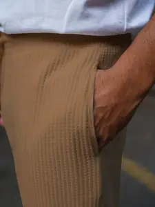 Powerlook Men Waffle Loose Fit Trousers