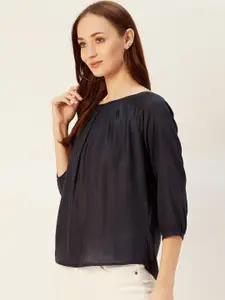 Sera Women Solid Round Neck Top