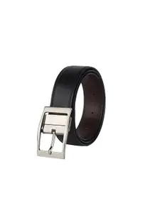 WINSOME DEAL Men Tang Closure Textured Formal Belt