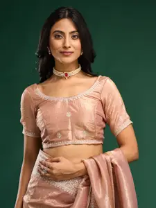 kasee Floral Embroidered Organza Saree