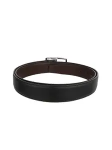 WINSOME DEAL Men Tang Closure Textured Formal Belt