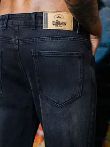 The Roadster Lifestyle Co Men Pure Cotton Mid-Rise Heavy Faded Jeans